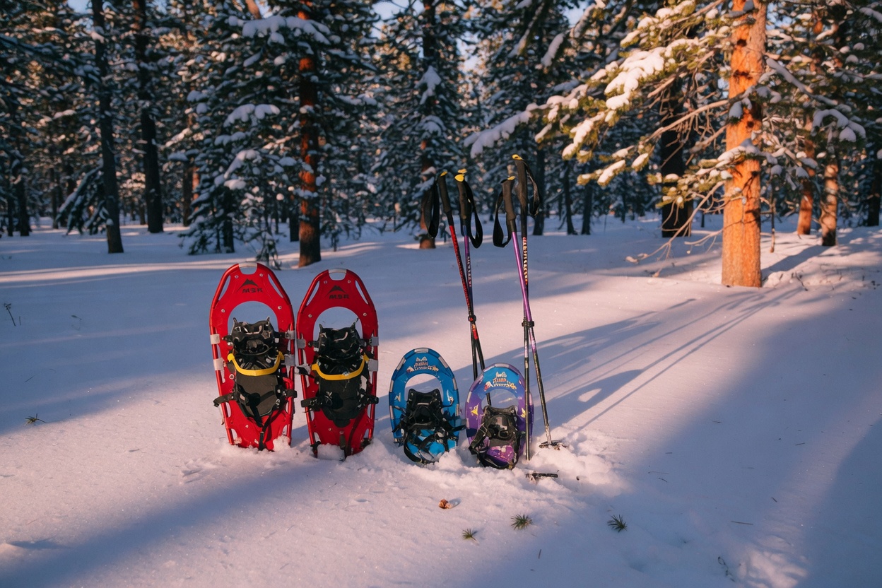 Snowshoes — adult + youth pair