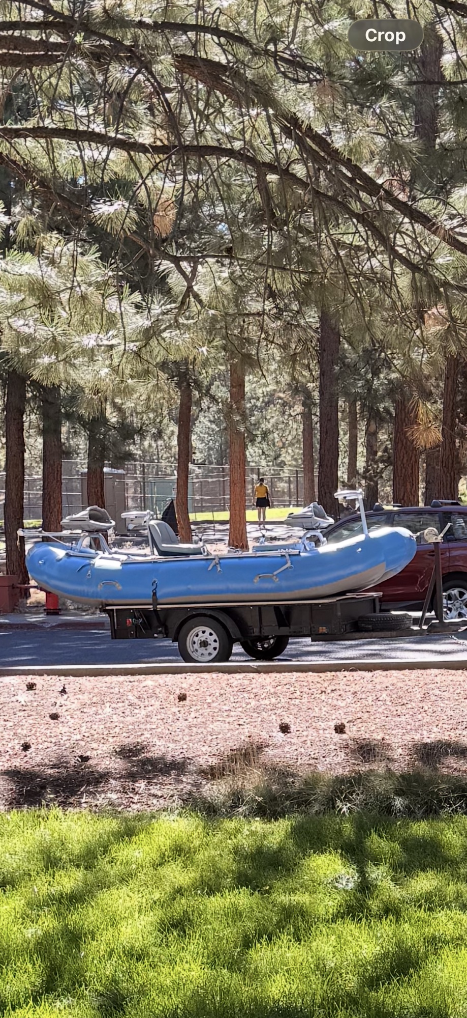 Outcast 14 foot frame raft fits 3 Fisherman